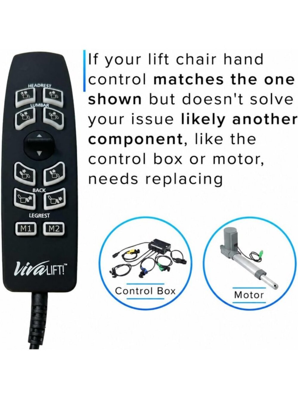 10 Button + Toggle Lift Chair Remote Control - Universal 5 Pin Design - Picture 5 of 9
